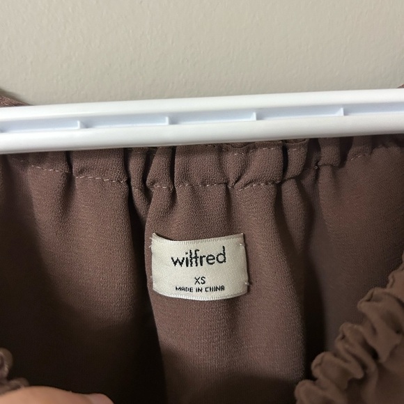 Wilfred Morel Off The Shoulder Brown Blouse - Picture 3 of 4